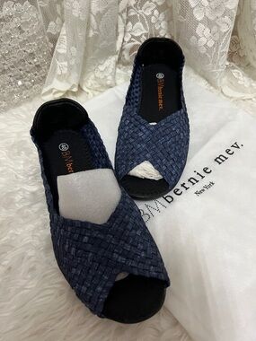 Woven Open-Toe Navy Women's Sandals “BMbrrnie Mev” SZ:(40/9) NIBox